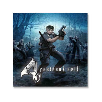 Resident Evil 4 Square Silent Scaleless Wooden Wall Clock