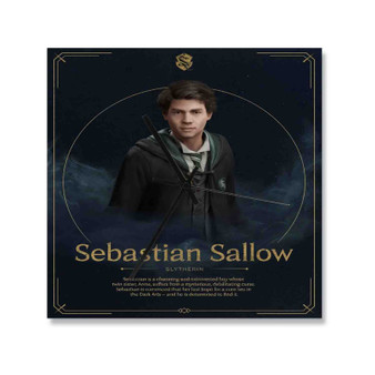 Sebastian Sallow Hogwarts Legacy Square Silent Scaleless Wooden Wall Clock