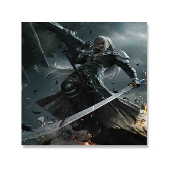 Sephiroth Final Fantasy Square Silent Scaleless Wooden Wall Clock