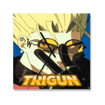 Trigun Square Silent Scaleless Wooden Wall Clock