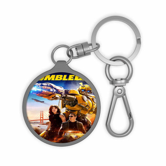 Bumblebee Movie Keyring Tag Acrylic Keychain With TPU Cover