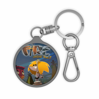 Fire Ungh s Quest Keyring Tag Acrylic Keychain With TPU Cover