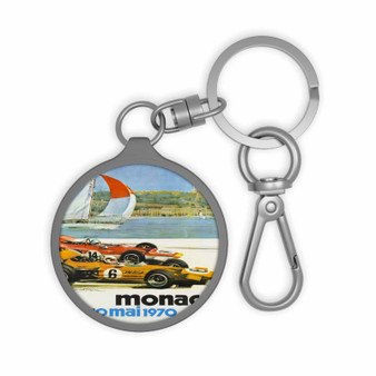 Grand Prix Monaco 1970 Keyring Tag Acrylic Keychain With TPU Cover