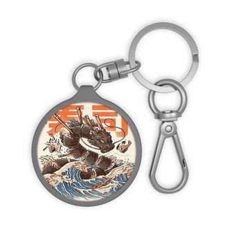 Great Sushi Dragon Keyring Tag Acrylic Keychain With TPU Cover
