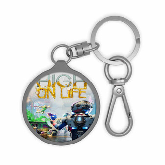 High On Life Keyring Tag Acrylic Keychain With TPU Cover