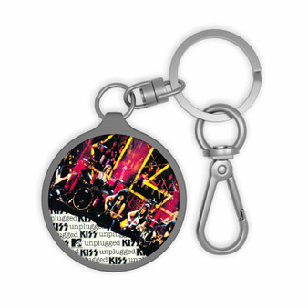 Kiss Kiss Unplugged 1996 Keyring Tag Acrylic Keychain With TPU Cover