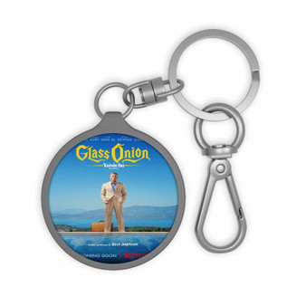 Glass Onion A Knives Out Mystery Keyring Tag Acrylic Keychain With TPU Cover