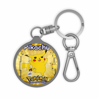 Pikachu Pokemon Keyring Tag Acrylic Keychain With TPU Cover