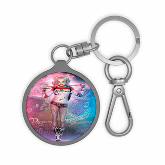 Suicide Squad Harley Quinn Keyring Tag Acrylic Keychain With TPU Cover