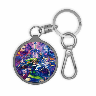 The Legend Of Zelda Watercolor Keyring Tag Acrylic Keychain With TPU Cover