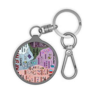 The Map Of Physics Classical Physics Relativity Philosophy Keyring Tag Acrylic Keychain With TPU Cover