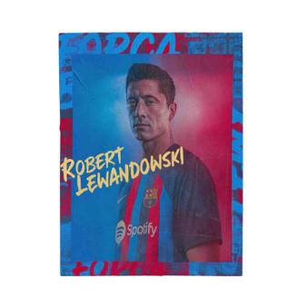 Robert Lewandowski FC Barcelona Polyester Bedroom Velveteen Plush Blanket