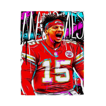 Patrick Mahomes Kansas City Chiefs Polyester Bedroom Velveteen Plush Blanket