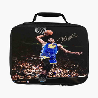 Kevin Durant Signed Warriors Slam Dunk Lunch Bag Fully Lined and Insulated