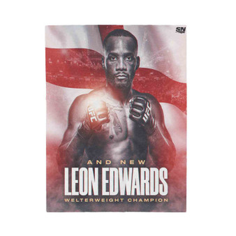 Leon Edwards UFC Polyester Bedroom Velveteen Plush Blanket