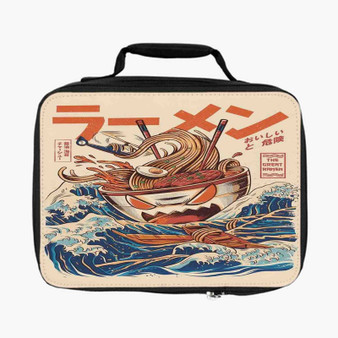 The Great Ramen off Kanagawa Lunch Bag Fully Lined and Insulated