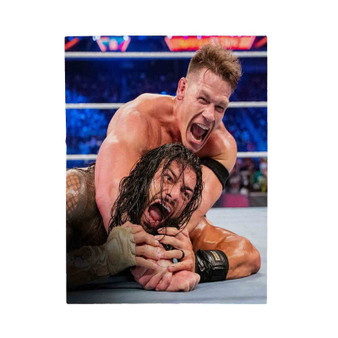 John Cena and Roman Reigns WWE Smack Down Polyester Bedroom Velveteen Plush Blanket