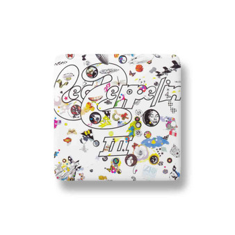 Led Zeppelin III 1970 Porcelain Magnet Square