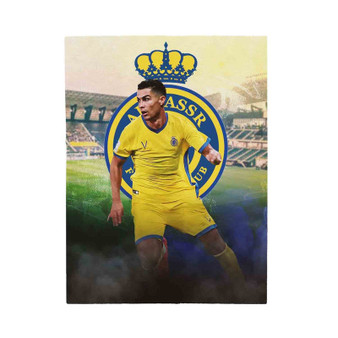 Cristiano Ronaldo Al Nassr FC Polyester Bedroom Velveteen Plush Blanket