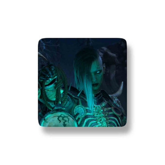 Necromancer Diablo IV Porcelain Magnet Square