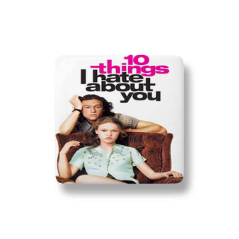 10 Things I Hate About You Poster Porcelain Magnet Square