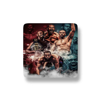 Jon Jones UFC MMA Porcelain Magnet Square