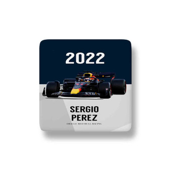 Sergio Perez F1 Red Bull Racing Porcelain Magnet Square