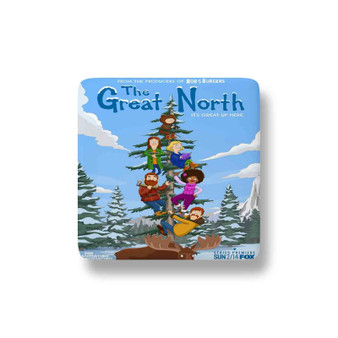 The Great North Porcelain Magnet Square