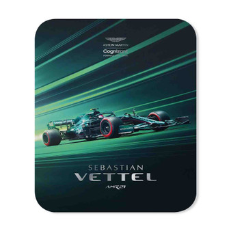 Sebastian Vettel Aston Martin F1 Rectangle Gaming Mouse Pad