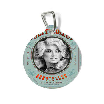 Dolly Parton Songteller Round Pet Tag Coated Solid Metal