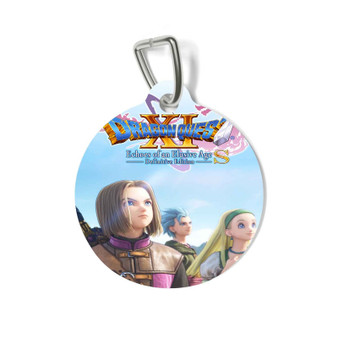 DRAGON QUEST XI S Echoes of an Elusive Age Round Pet Tag Coated Solid Metal