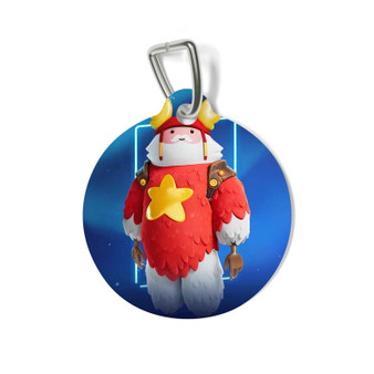 Fortnite Guff Gringle Winterfest 2022 Round Pet Tag Coated Solid Metal