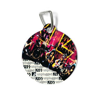 Kiss Kiss Unplugged 1996 Round Pet Tag Coated Solid Metal