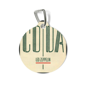 Led Zeppelin Coda 1982 Round Pet Tag Coated Solid Metal