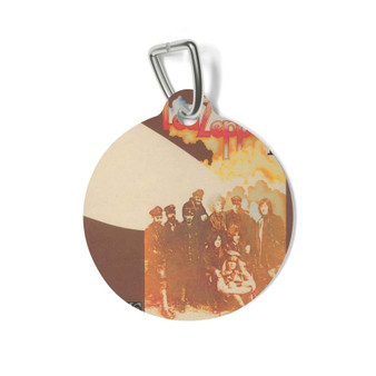 Led Zeppelin II 1969 Round Pet Tag Coated Solid Metal