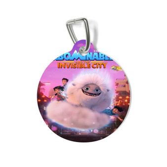 Abominable and the Invisible City Round Pet Tag Coated Solid Metal