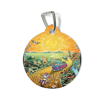 Grateful Dead Poster Round Pet Tag Coated Solid Metal