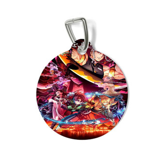 Kimetsu no Yaiba Yuukaku hen Round Pet Tag Coated Solid Metal