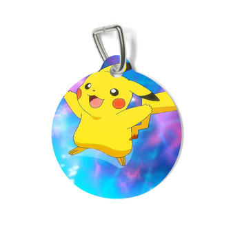 Pikachu Pokemon The Arceus Chronicles Round Pet Tag Coated Solid Metal