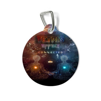 Tetris Effect Connected Round Pet Tag Coated Solid Metal