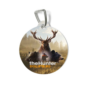 the Hunter Call of the Wild Round Pet Tag Coated Solid Metal