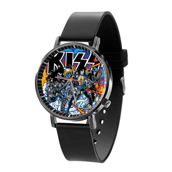 Kiss Band Quartz Watch With Gift Box