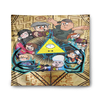 Gravity Falls Bill Cipher And Friends Indoor Wall Polyester Tapestries