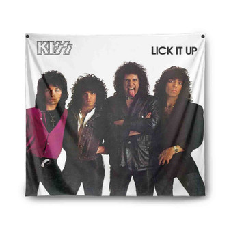 Kiss Lick It Up 1983 Indoor Wall Polyester Tapestries