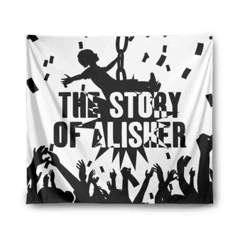 Oxxxymiron THE STORY OF ALISHER Indoor Wall Polyester Tapestries