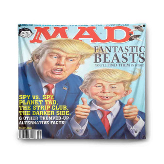 Alfred E Neuman Donald Trump Indoor Wall Polyester Tapestries