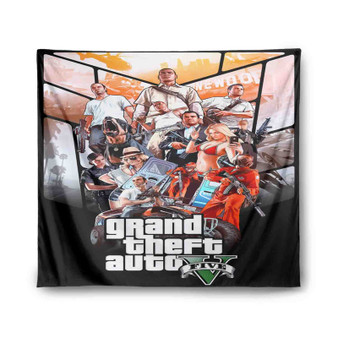 Grand Theft Auto V Game Indoor Wall Polyester Tapestries
