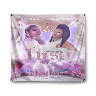 Karol G and Nicki Minaj Indoor Wall Polyester Tapestries