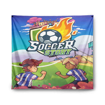 Soccer Story Indoor Wall Polyester Tapestries