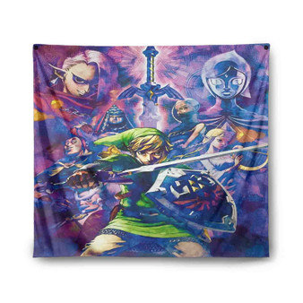 The Legend Of Zelda Watercolor Indoor Wall Polyester Tapestries